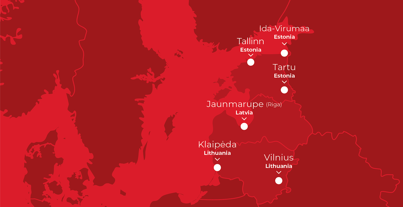 Technobalt service network in the Baltics